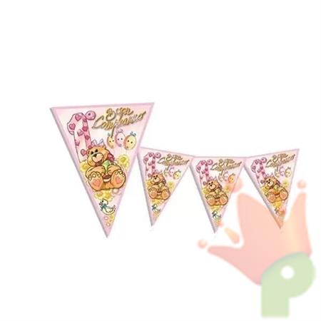BANDIERINE MT 3,60 IL MIO PRIMO COMPLEANNO ROSA