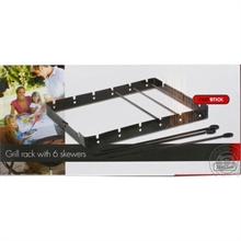GRILL RACK 26X33CM.6 SPIEDINI