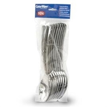 CUCCHIAI METALIZZATI PLATINUM 10PZ