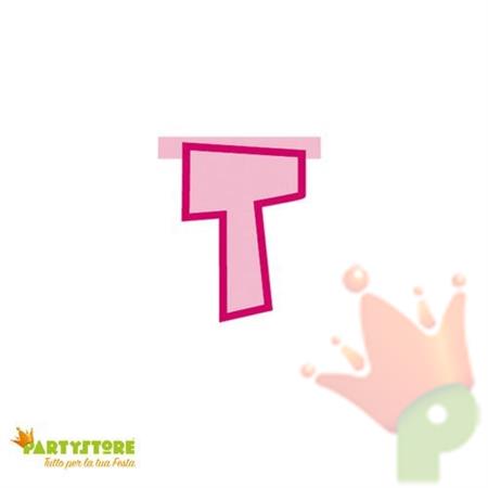 Lettera Party Rosa -T-