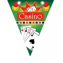 Festone Bandierine 5mt Poker #
