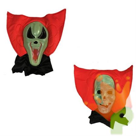 Maschera Hallowen Fluorescente 3 Modelli Maschera Hallowen Fluor