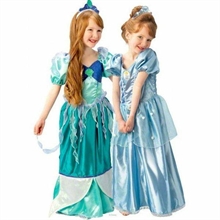COSTUME CENERENTOLA REVERSIBILE IN ARIEL 3-4 ANNI