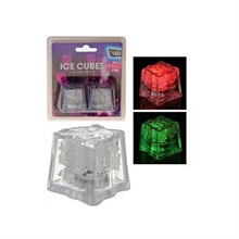 2 CUBETTI PLASTICA LUCE LED