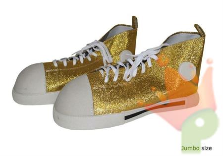 SCARPE SNEAKERS ORO GLITTERATE