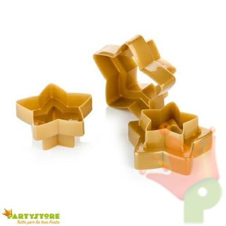 TAGLIABISCOTTI DOPPIO TAGLIO STELLE 6 MISURE DELICIA TESCOMA