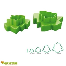 TAGLIABISCOTTI DOPPIO TAGLIO ALBERI DI NATALE 4 MISURE