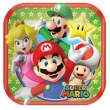 PIATTO 18X18CM SUPER MARIO 8PZ