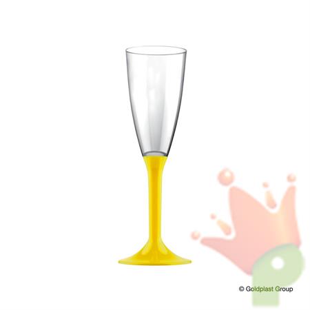 BASI PER FLUTE/CALICE/COPPE GIALLO LIMONE 20PZ
