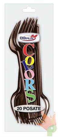 FORCHETTA 18CM CIOCCOLATO 20PZ