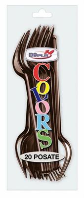 FORCHETTA 18CM CIOCCOLATO 20PZ