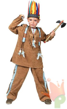 COSTUME INDIANO APACHE BAMBINO 5-6 ANNI