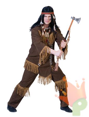 COSTUME INDIANO UOMO ADULTO TAGLIA  56 58