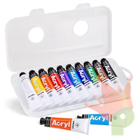 TEMPERA ACRILICA 10 TUBI 18 ML