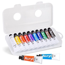 TEMPERA ACRILICA 10 TUBI 18 ML