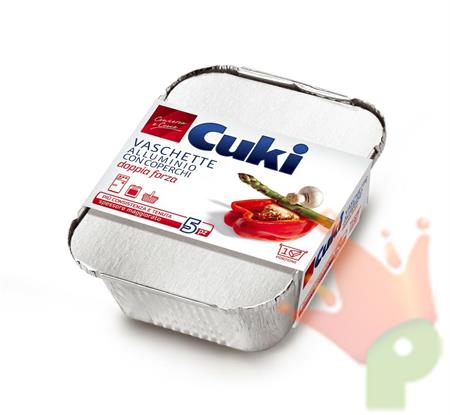 VASCHETTA ALLUMINIO CON COPERCHIO 1 PORZ. 5PZ R31