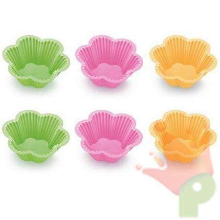 PIROTTINI IN SILICONE FIORE 6 PZ DELICIA TESCOMA