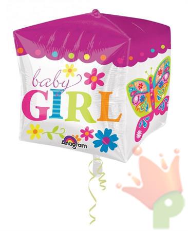 PALLONCINO MYLAR ULTRASHAPE: BEAUTIFUL BABY GIRL BLOCK #