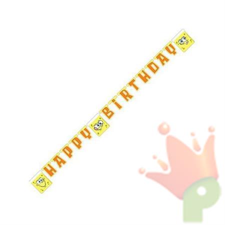 Festone 1.7mt Happy Birthday Spongebob #