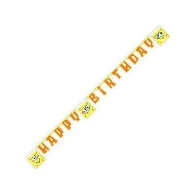 Festone 1.7mt Happy Birthday Spongebob #