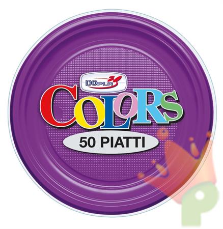PIATTI FRUTTA D. 170MM VIOLA 50PZ