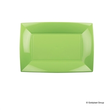 PIATTO RETTANGOLARE NICE VERDE ACIDO 8PZ