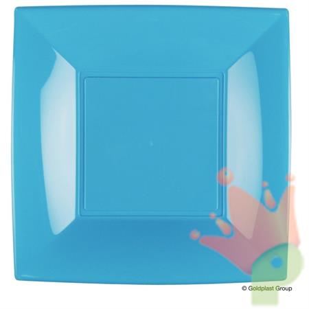 PIATTO GRANDE NICE TURCHESE 8PZ
