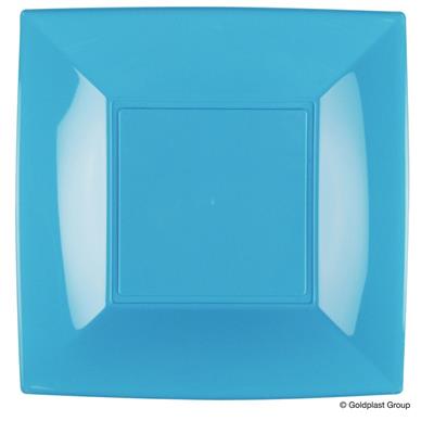 PIATTO GRANDE NICE TURCHESE 8PZ