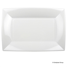 PIATTO RETTANGOLARE 34,5x23cm NICE BIANCO 3PZ