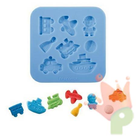 STAMPO IN SILICONE PER PASTA DI ZUCCHERO BAMBINI TESCOMA