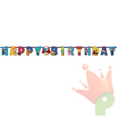 FESTONE SUPER MARIO HAPPY BIRTHAY 190 CM