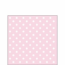 TOVAGLIOLI 25X25 3V PASTEL POIS ROSE 20PZ