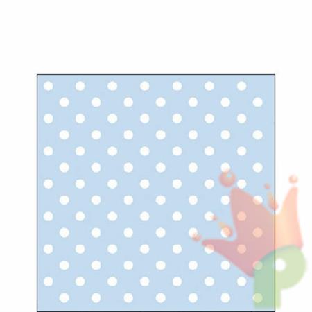 TOVAGLIOLI 25X25 3V PASTEL POIS BLUE 20PZ