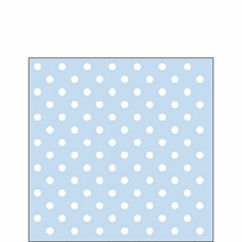TOVAGLIOLI 25X25 3V PASTEL POIS BLUE 20PZ