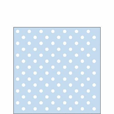 TOVAGLIOLI 25X25 3V PASTEL POIS BLUE 20PZ