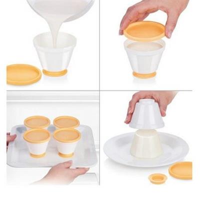 STAMPI PER PANNA COTTA 4 PZ DELICIA TESCOMA