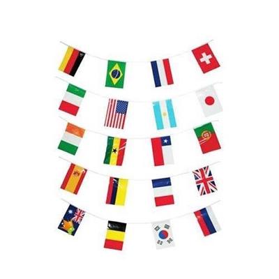 GHIRLANDA BANDIERE PAESI 7 MT 20 BANDIERINE