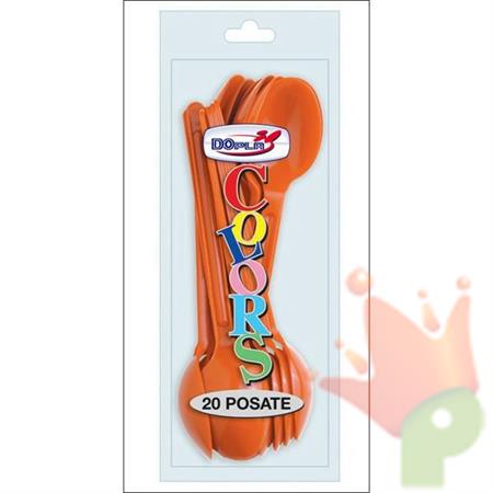 CUCCHIAIO 18CM ARANCIO 20PZ