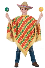 COSTUME PONCHO MESSICANO BAMBINO ANNI 5-6