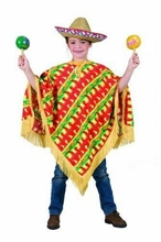 COSTUME PONCHO MESSICANO ANNI 9-10