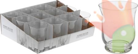 VASO PORTA CANDELA 11CM VETRO