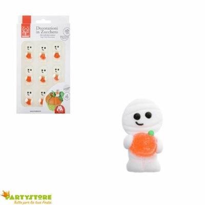 KIT 9 MUMMIE IN ZUCCHERO DECORAZIONI DOLCI HALLOWEEN