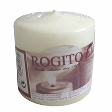 CANDELA 8CM X 8CM AVORIO 30h