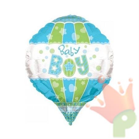 PALLONCINO MYLAR 28 INCH BABY BOY AEROSTATIC 3D #