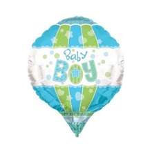 PALLONCINO MYLAR 28 INCH BABY BOY AEROSTATIC 3D #