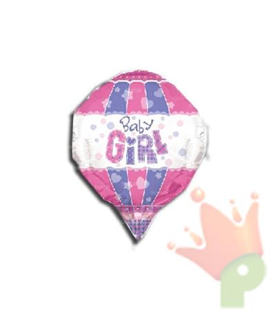 PALLONCINO MYLAR 28 BABY GIRL AEROSTATIC 3D #