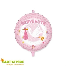 PALLONCINO MYLAR 18INCH 45CM BENVENUTA