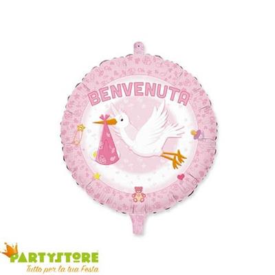 PALLONCINO MYLAR 18INCH 45CM BENVENUTA