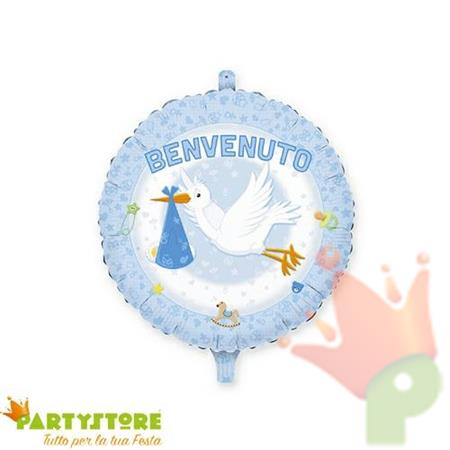 PALLONCINO MYLAR 18INCH 45CM BENVENUTO