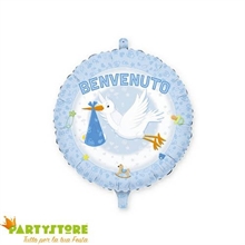 PALLONCINO MYLAR 18INCH 45CM BENVENUTO